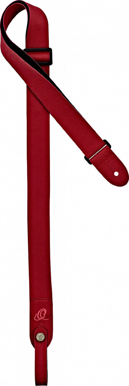ORTEGA Vegan Series Ukulelengurt - Red + Bonus CONNECT-XX