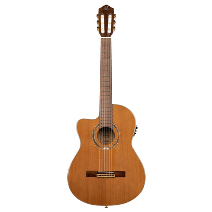 ORTEGA Performer Series 4/4 Classical Medium Neck Guitar 6 String Lefty - Solid Cedar / Walnut Natural + Gig Bag