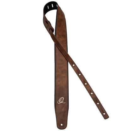 ORTEGA Echtledergitarrengurt - Vintage Cognac