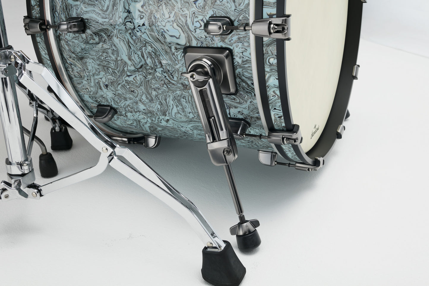 TAMA Starclassic Maple Duracover Wrap Shell Kit 4 teilig - Sky Blue Swirl/Smoked Black Nickel HW