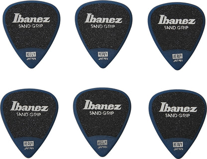 IBANEZ Grip Wizard Series Sand Grip Flat Picks - 6 pcs