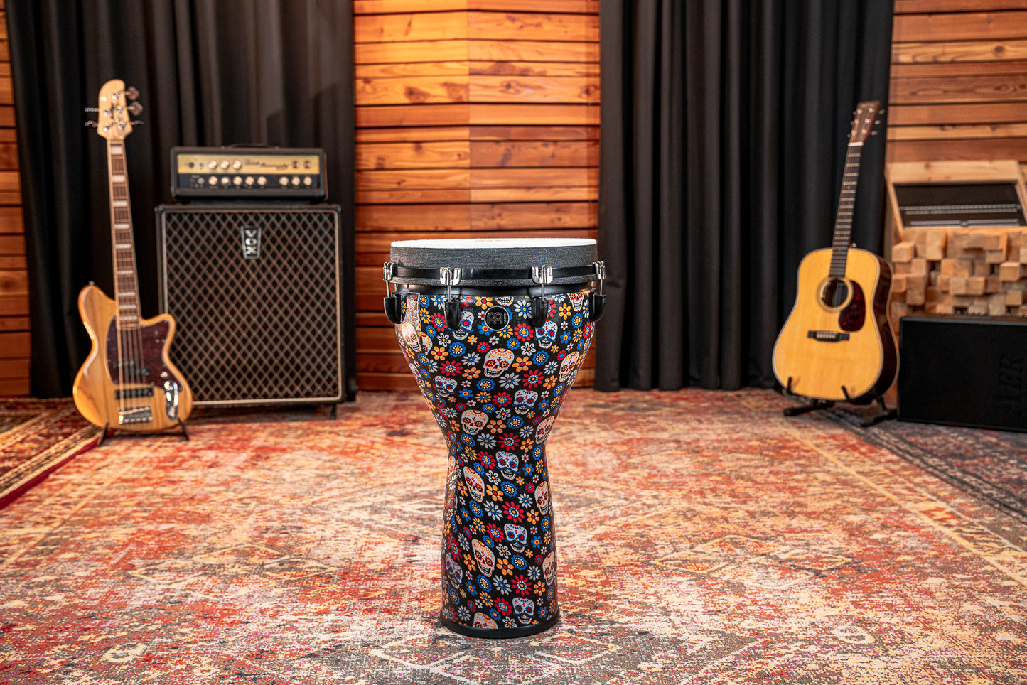 MEINL Percussion Jumbo Djembe 14" - Day Of The Dead