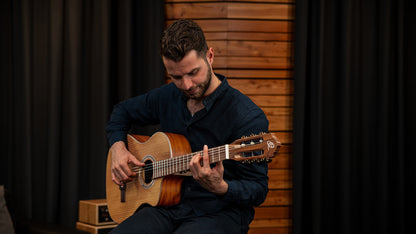 ORTEGA Thermo Series 4/4 Konzertgitarre 6-String - Dunkelbraun matt + Gigbag