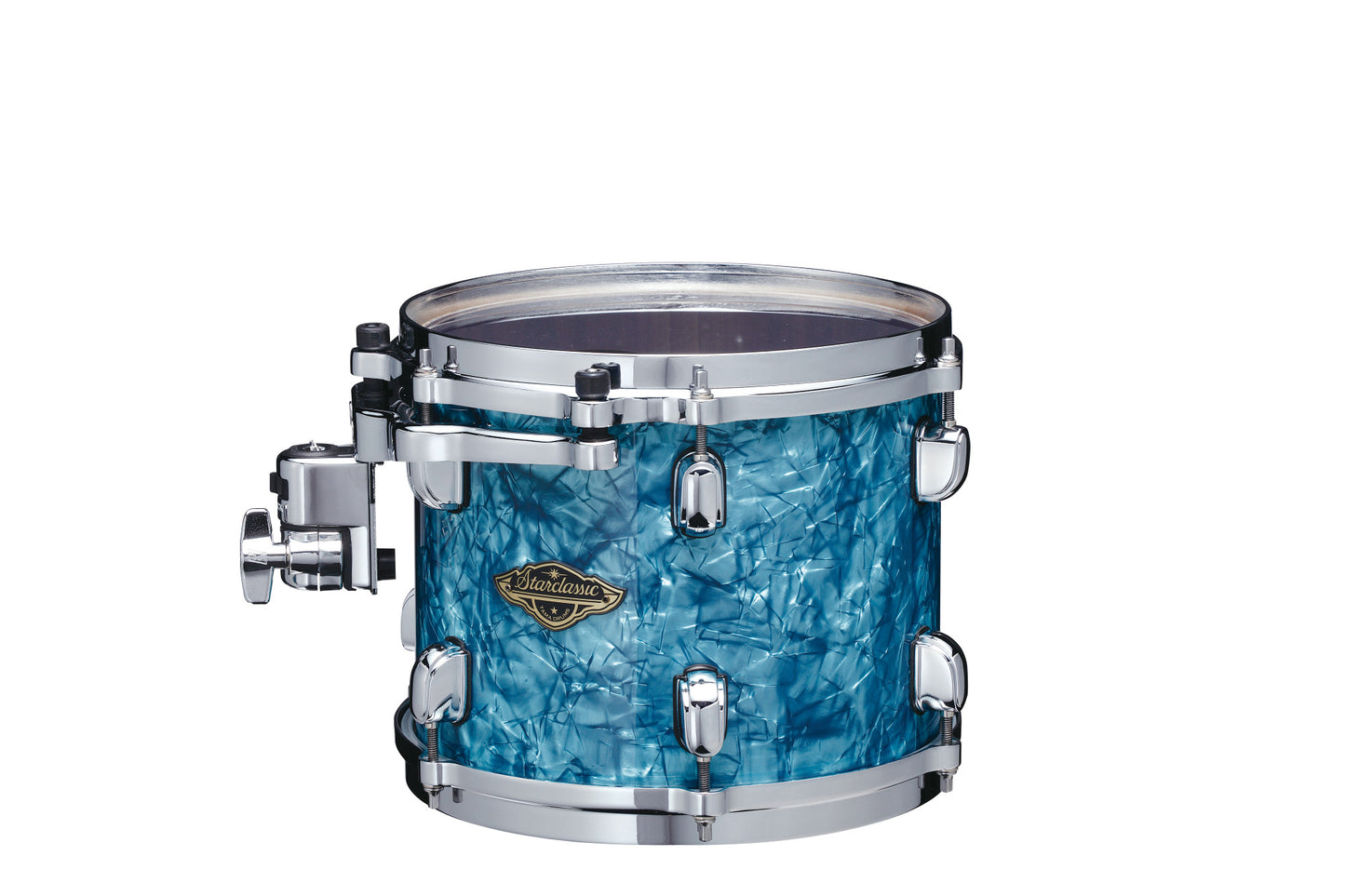 TAMA Starclassic Walnut/Birch Duracover Wrap Rack Tom 8" x 6" - Turquoise Pearl/Chrom HW