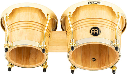 MEINL Percussion Wood Bongo 6 3/4" Macho & 8" Hembra - Natural/Gold HW