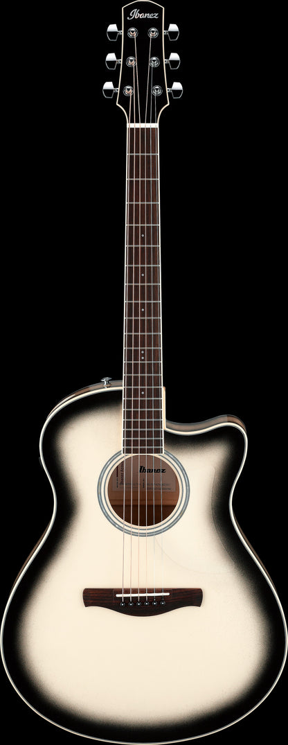 IBANEZ Advanced Acoustic AAM Acoustic Guitar 6-String - Transparent Panda High Gloss