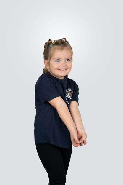 ORTEGA Skull Kids T-Shirt - Navy Blue/