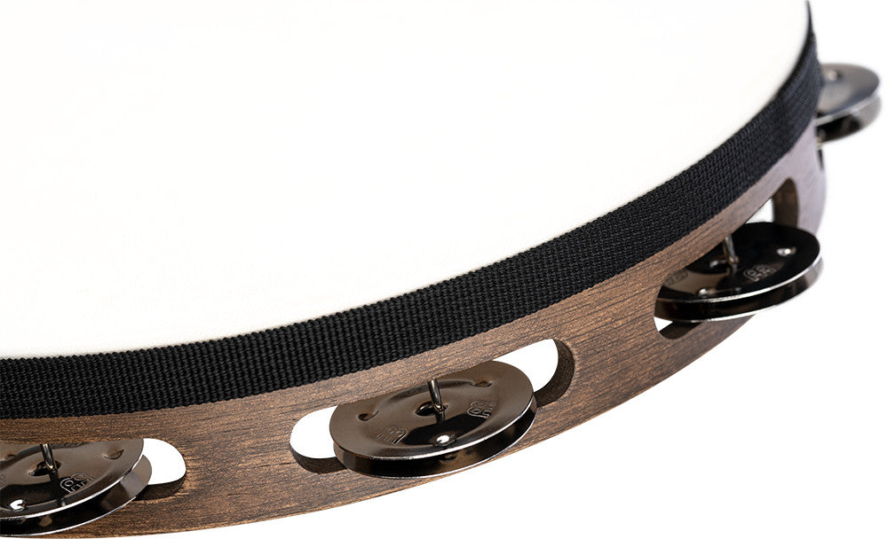 MEINL Percussion Vintage Wood Series Headed Tambourine - 10"