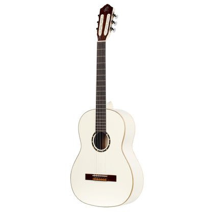 ORTEGA Family Series 4/4 Slim Neck Konzertgitarre 6 String - Weiß + Bag