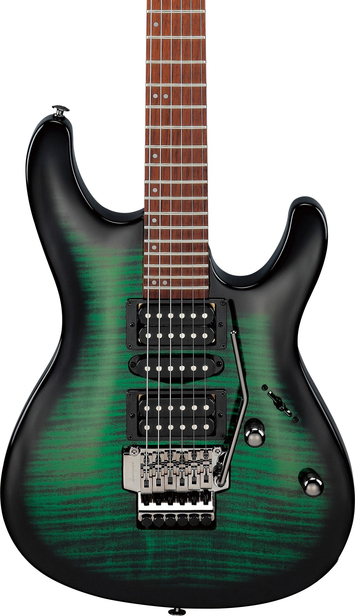 IBANEZ Kiko Loureiro Signature Electric Guitar 6-String - Transparent Emerald Burst