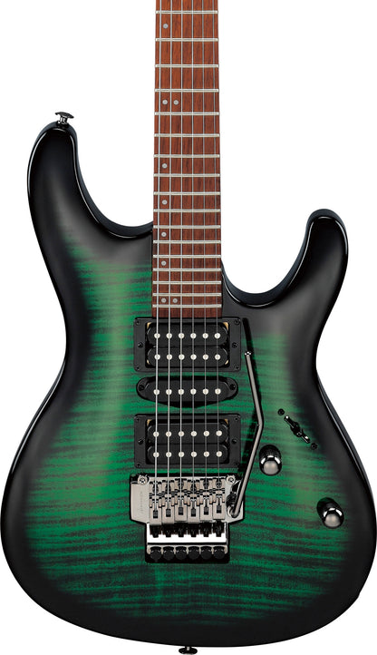 IBANEZ Kiko Loureiro Signature Electric Guitar 6-String - Transparent Emerald Burst