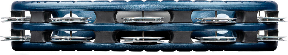 MEINL Percussion Traditional Mountable ABS Series Molded ABS Tambourine - blau/Aluminium Jingles