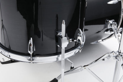 TAMA Imperialstar Drum Set 5 pcs - Hairline Black/Chrome HW + MEINL Cymbals HCS Cymbal Kit/Stage Master Double-Braced Hardware Kit