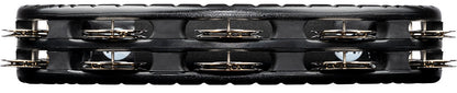 MEINL Percussion Traditional ABS Series Hand Held Molded ABS Tambourine - Black/vernickelte Stahl Jingles