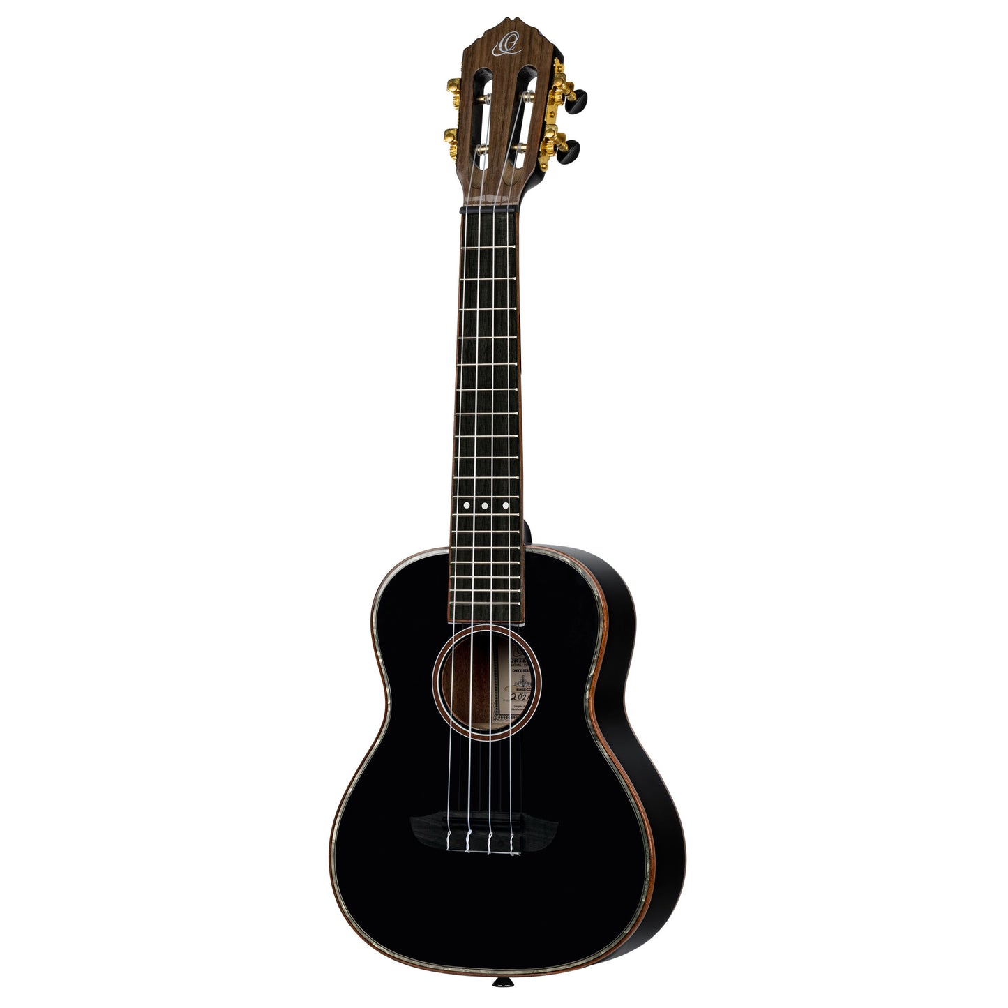 ORTEGA Onyx Serie Konzert Ukulele 4 String - Spruce / Mahogany Black + Bag
