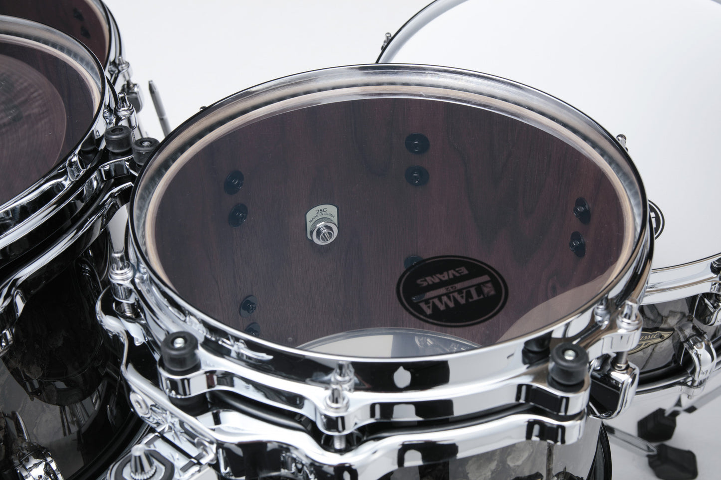TAMA Starclassic Walnut/Birch Lacquer Rack Tom 8" x 6" - Molten Platinum Burst/Chrome HW