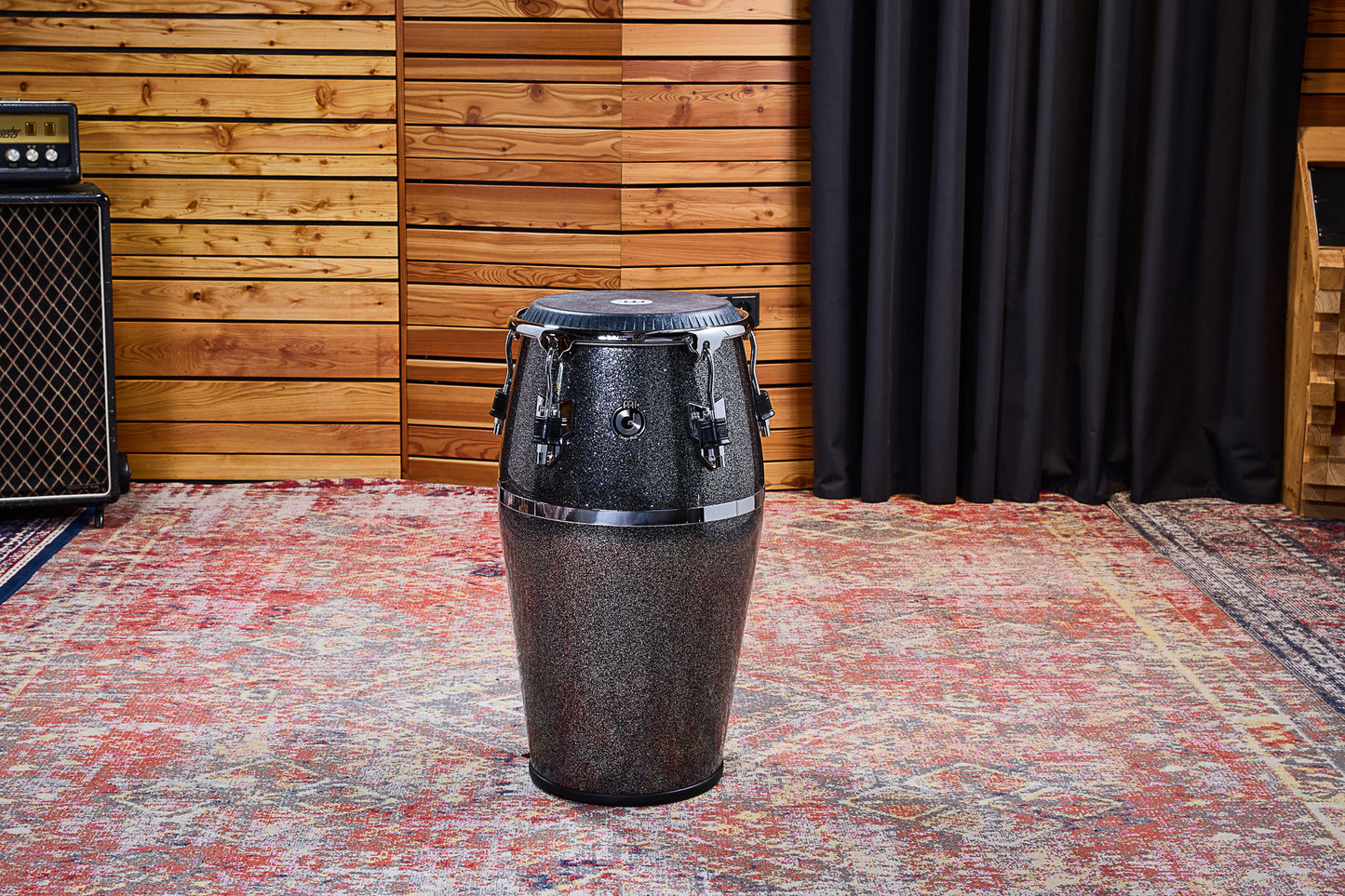MEINL Percussion Artist Series Diego Galé Quinto 11"/REMO® Black Calfskin Skyndeep Heads - Midnight Star
