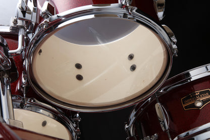 TAMA Imperialstar Drum Set 5 teilig - Burnt Red Mist/Chrom HW + MEINL Cymbals HCS Cymbal Kit/Stage Master Double-Braced Hardware Kit