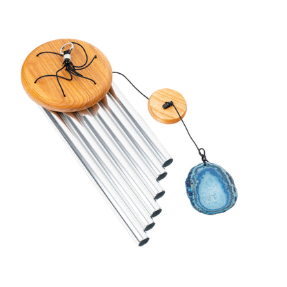 MEINL Sonic Energy Blue Agate Meditation Chime 29"/73 cm - 432 Hz - Silver