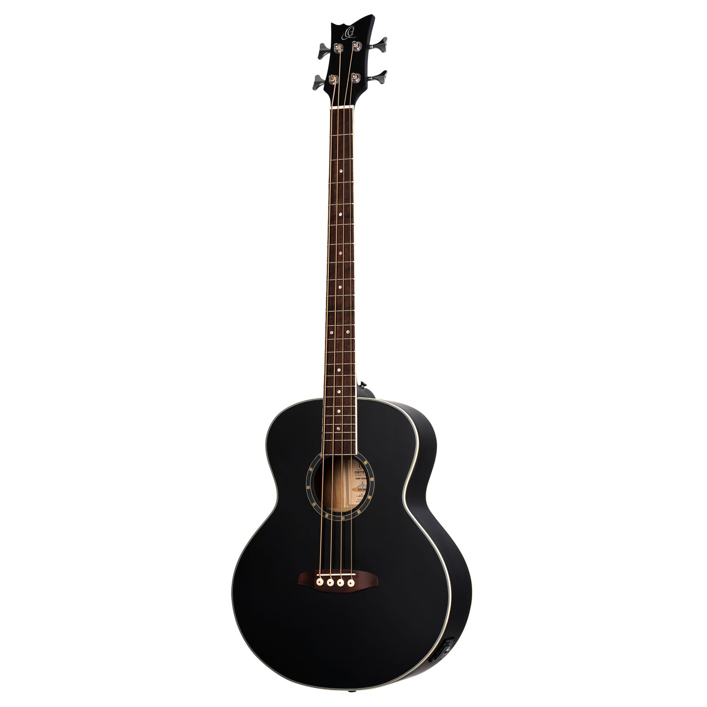 ORTEGA Deep Series 7 Medium Scale Acoustic Bass 4 String - Spruce / Mahogany Satin Black