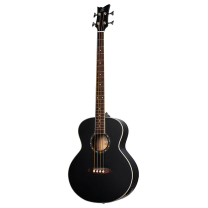 ORTEGA Deep Series 7 Medium Scale Acoustic Bass 4 String - Spruce / Mahogany Satin Black