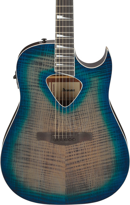 IBANEZ ALT Acoustic Guitar 6-String - Blue Doom Burst High Gloss