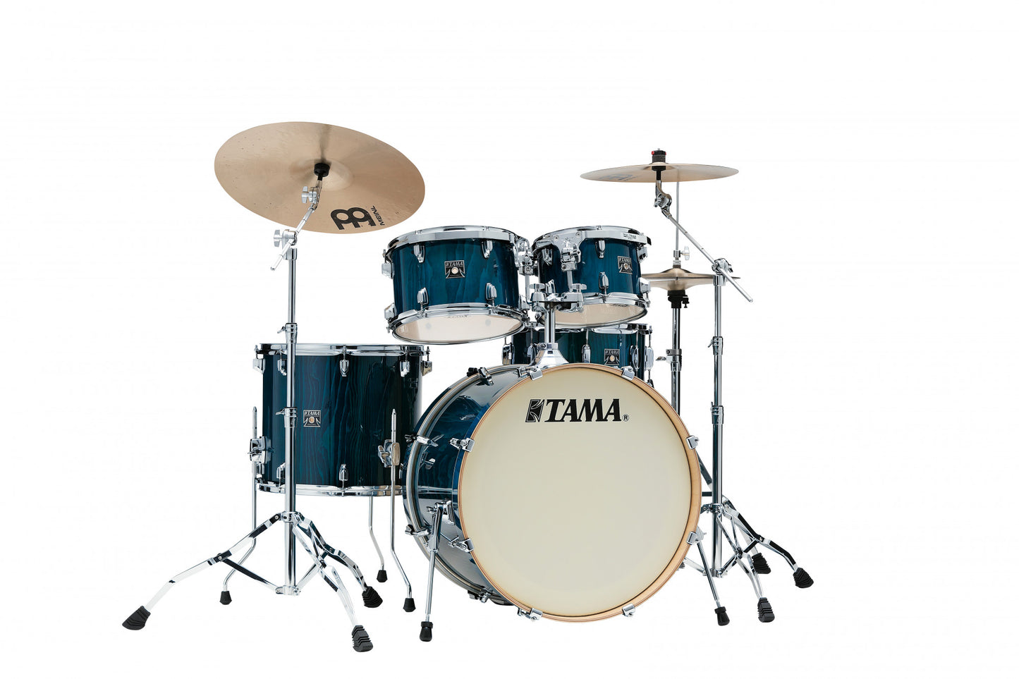 TAMA Superstar Classic Drum Set 5 teilig - Gloss Sapphire Lacebark Pine/Chrom HW + SM5W Hardware  Kit
