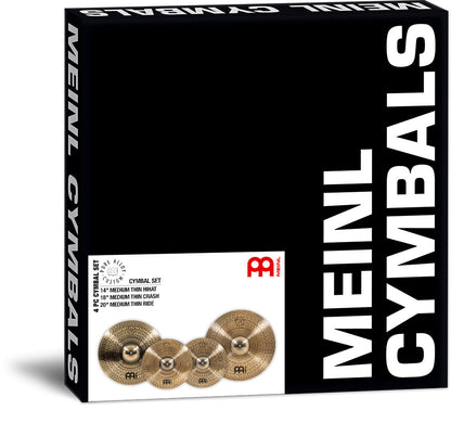 MEINL Cymbals Pure Alloy Custom Cymbal Set - 14” / 18” / 20”
