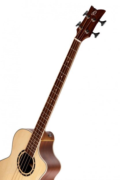 ORTEGA Deep Series 7 Medium Scale Acoustic Bass 4 String - Spruce / Mahogany Natural