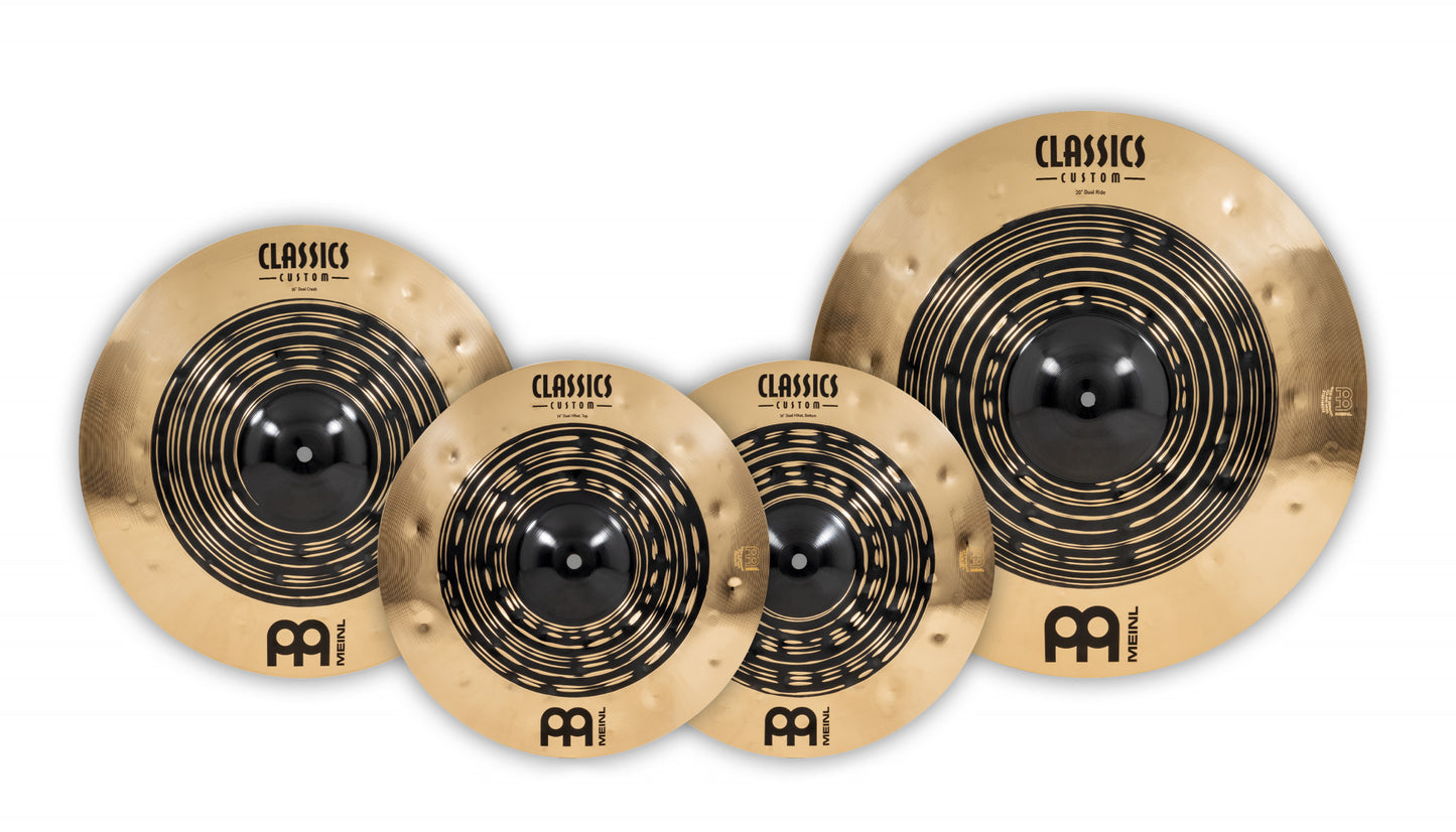 MEINL Cymbals Classics Custom Dual Complete Cymbal Set - 14" / 16" / 20"