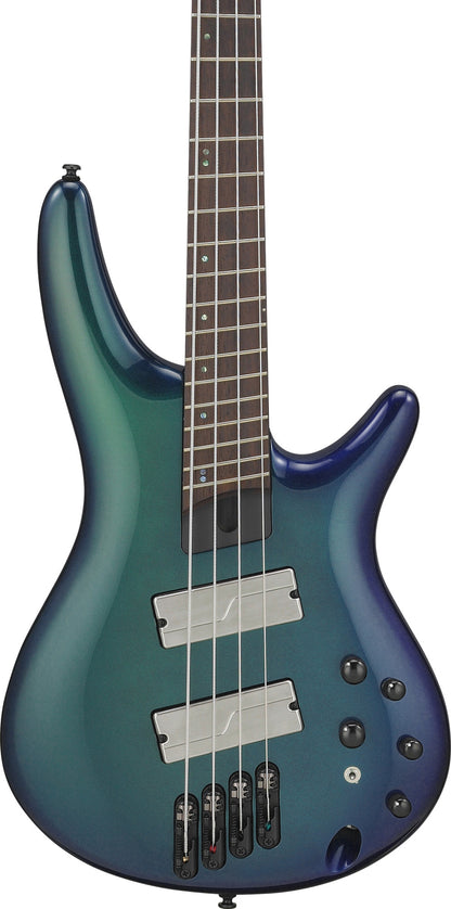 IBANEZ Bass Workshop SRMS E-Bass 4-String Multiscale - Blue Chameleon