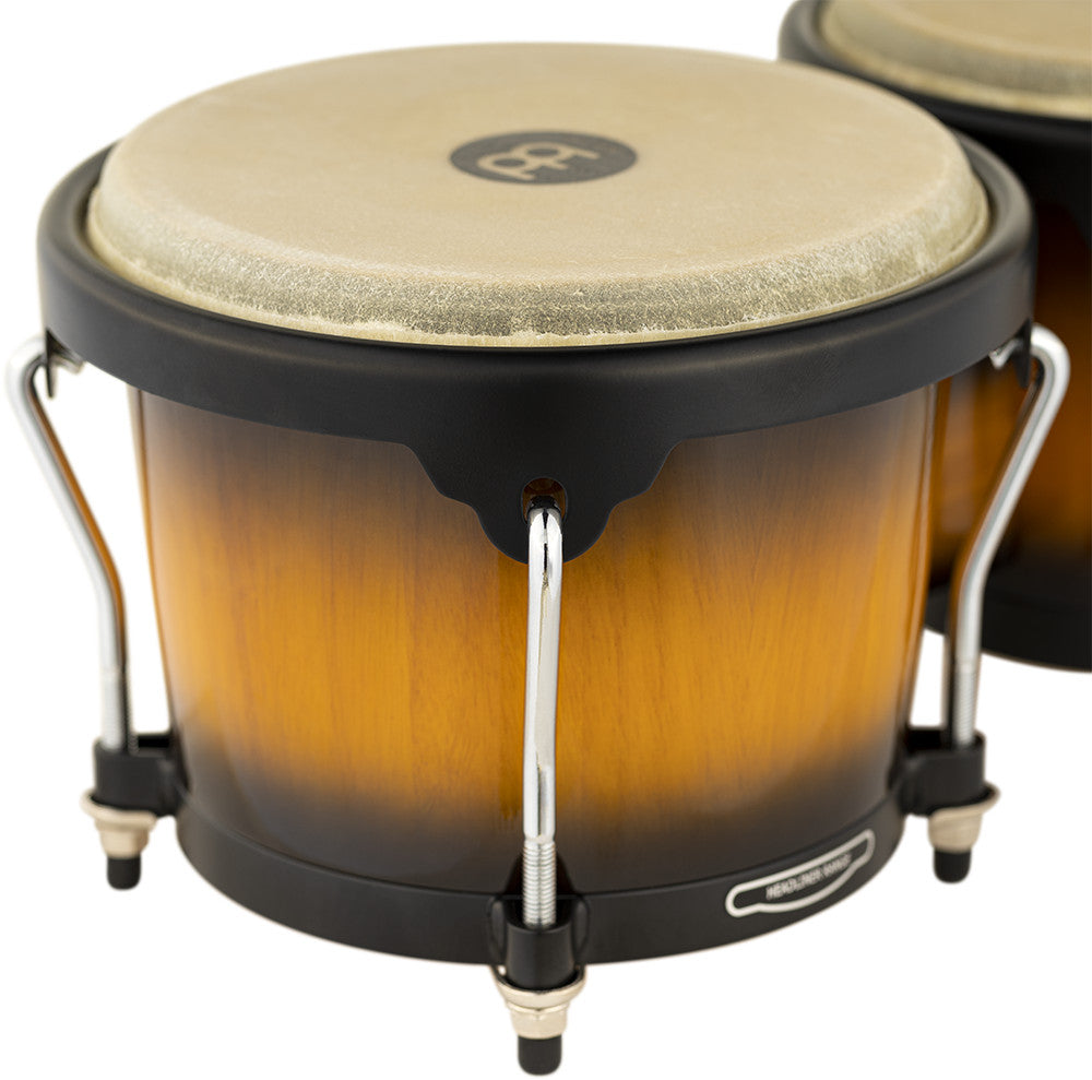 MEINL Percussion Headliner Series Wood Bongo 6 3/4" Macho & 8" Hembra - Wine Red Burst