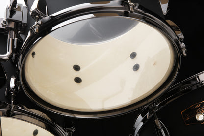 TAMA Imperialstar Drum Set 5 teilig - Blacked Out Black/Black Nickel HW + MEINL Cymbals HCS Cymbal Kit/Stage Master Double-Braced Hardware Kit