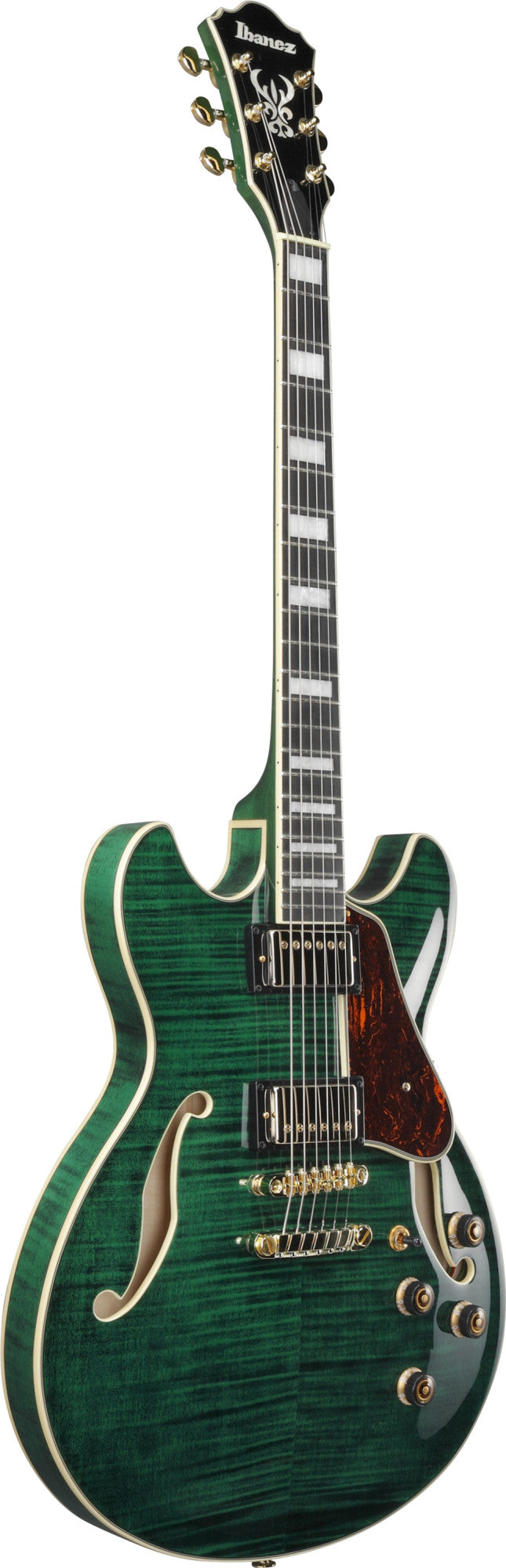 IBANEZ Artcore Expressionist AS Hollowbody Gitarre 6-String - Transparent Moss Green