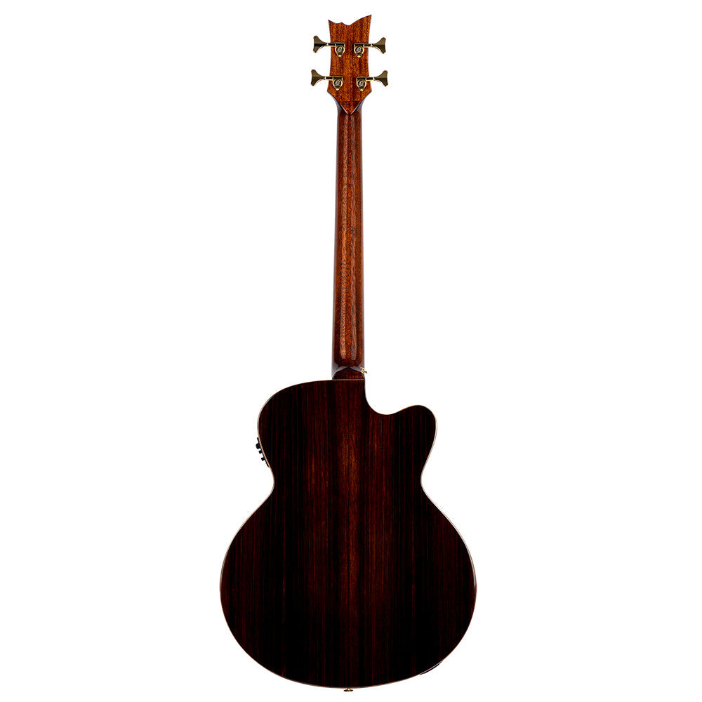 ORTEGA The Private Room Medium Scale Acoustic Bass 4 String Lefty - Spruce / Striped Ebony Natural + Bag