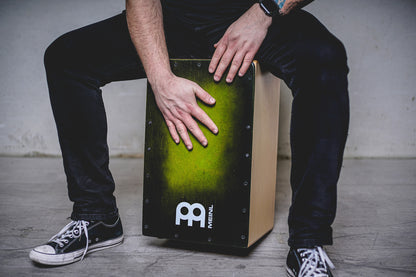 MEINL Percussion Snarecraft Series Snare Cajon 100 Special Edition - Green Burst