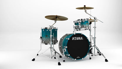 TAMA Starclassic Walnut/Birch Lacquer Shell Kit 3 teilig - Satin Sapphire Fade/Chrom HW