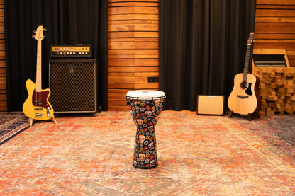 MEINL Percussion Alpine Series Synthetic Djembe - 10" Day of the Dead Finish