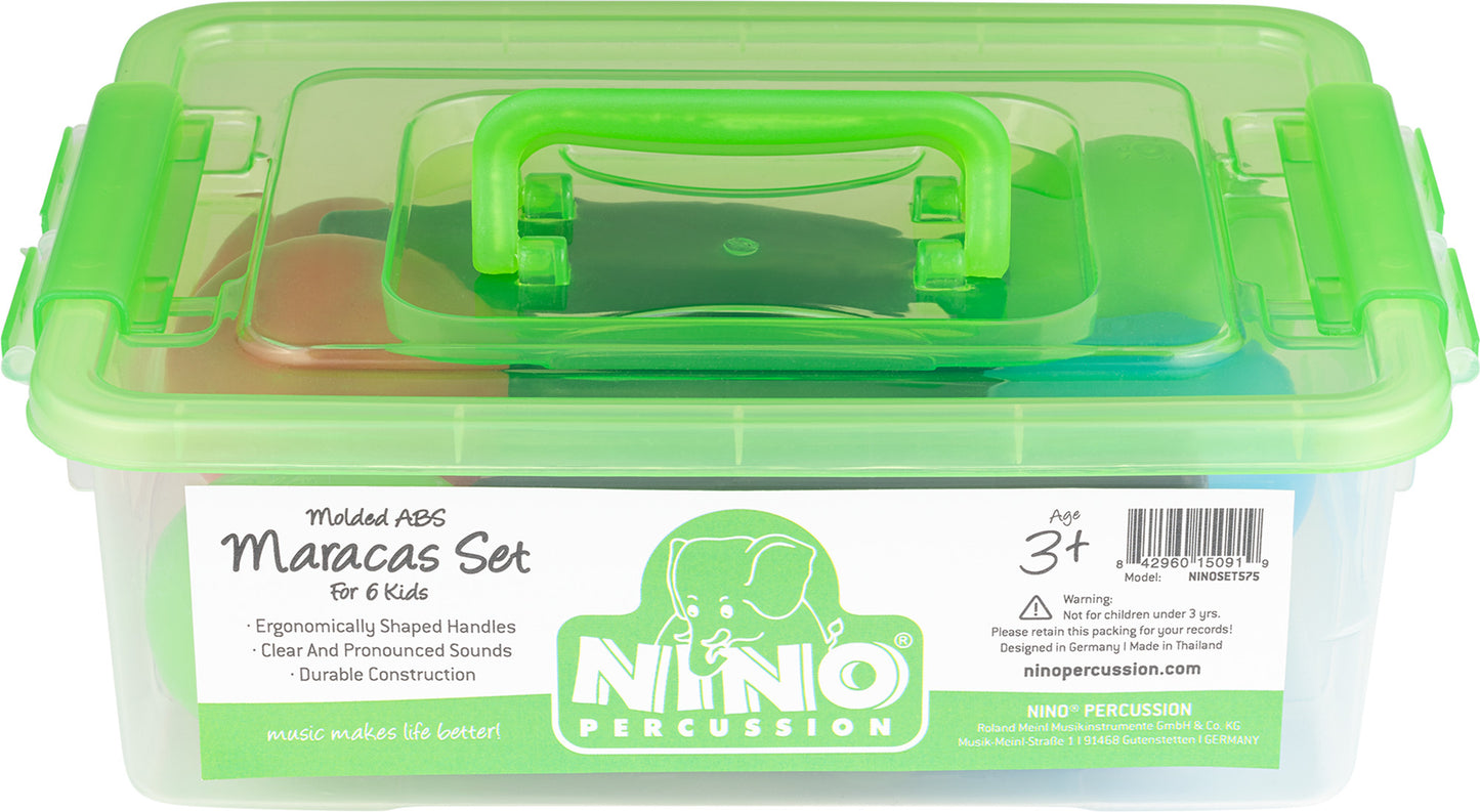 NINO Percussion Molded ABS Egg Maracas Set