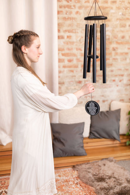 Meinl Sonic Energy Hamsa Meditation Chime 36"/90 cm - 432 Hz - Schwarz