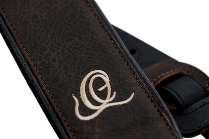 ORTEGA Echtledergitarrengurt - Vintage Bronze