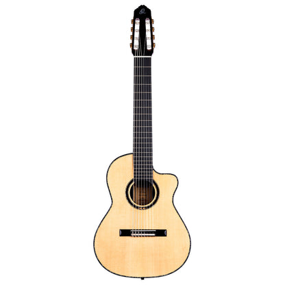 ORTEGA Javier Reyes Signature Konzertgitarre 4/4 8-Saiter Made in Spain - Natur inkl. Koffer