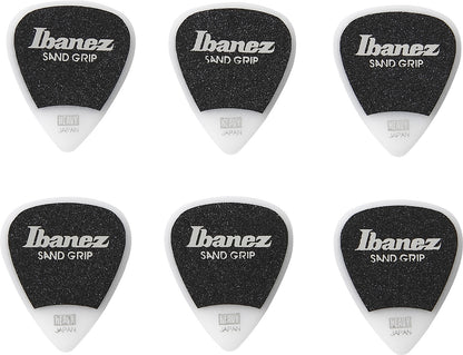 IBANEZ Grip Wizard Series Sand Grip Flat Pick - 6er Pack