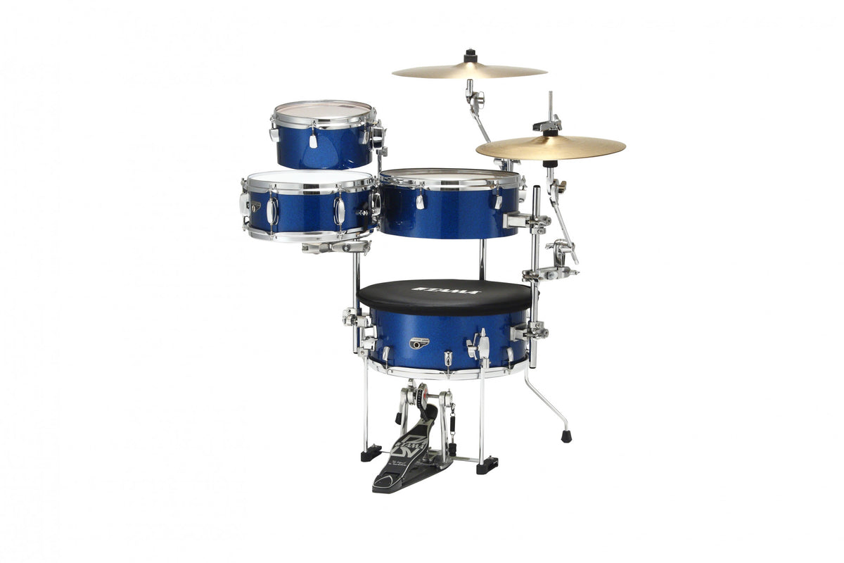 TAMA Cocktail-Jam Drum Set 4 teilig - Indigo Sparkle/Chrome HW + Bag