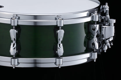 TAMA STARPHONIC Maple Snaredrum 14" x 5" - Emerald Figured Maple/Chrom HW