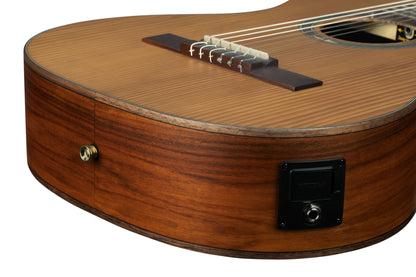 ORTEGA Thermo Series 4/4 Konzertgitarre 6-String - Dunkelbraun matt + Gigbag