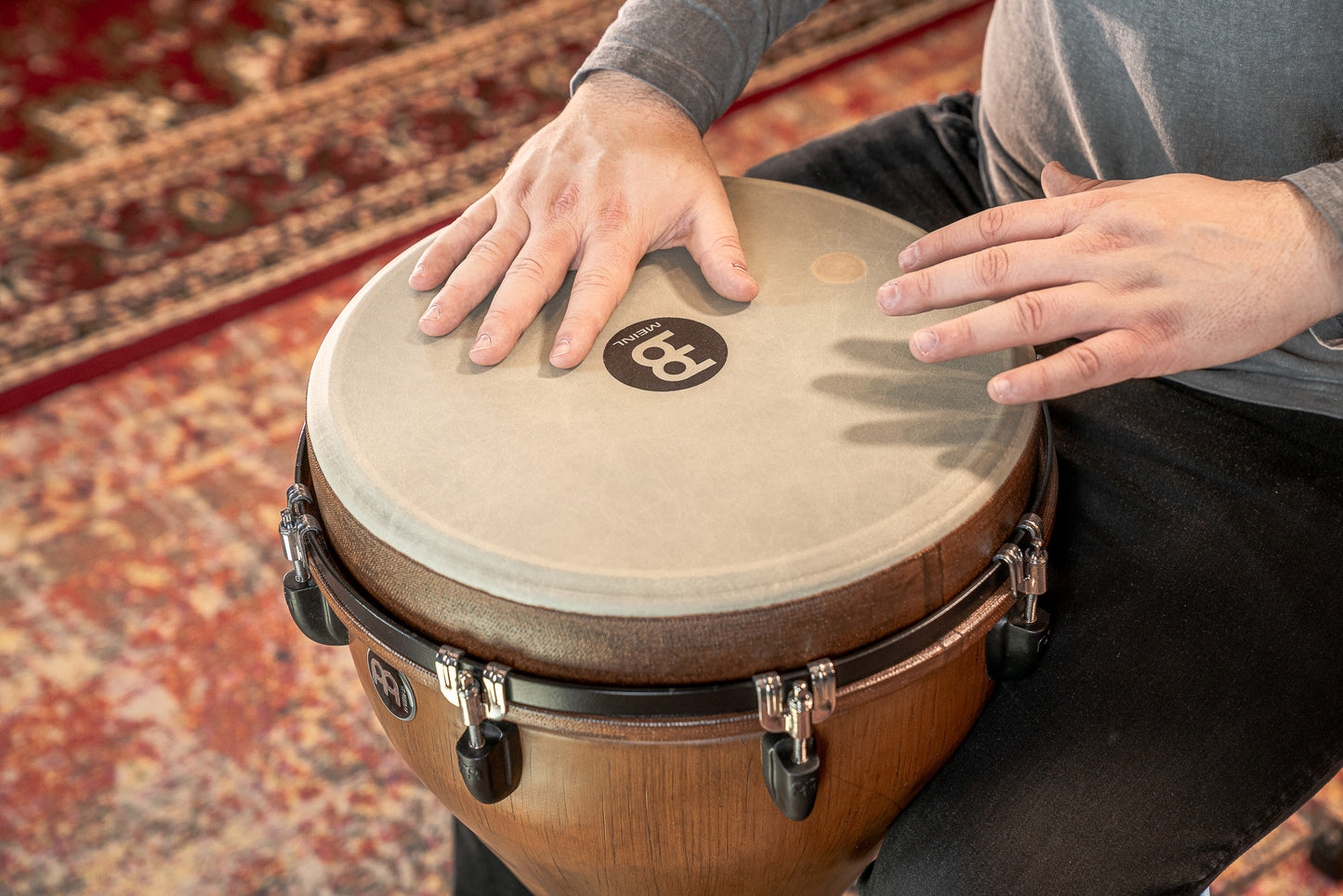 MEINL Percussion Jumbo Djembe 14" - Barnwood