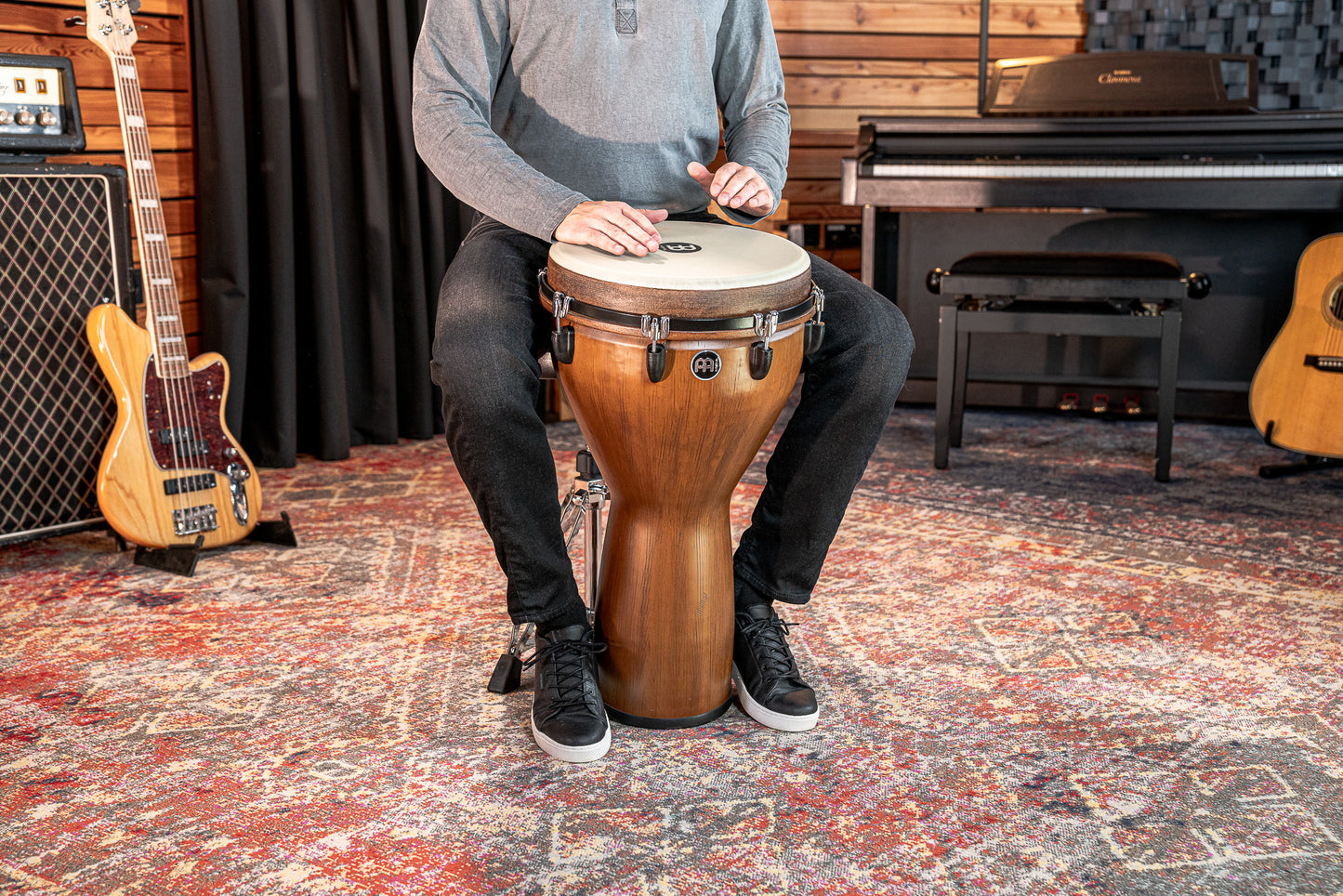 MEINL Percussion Jumbo Djembe 14" - Barnwood