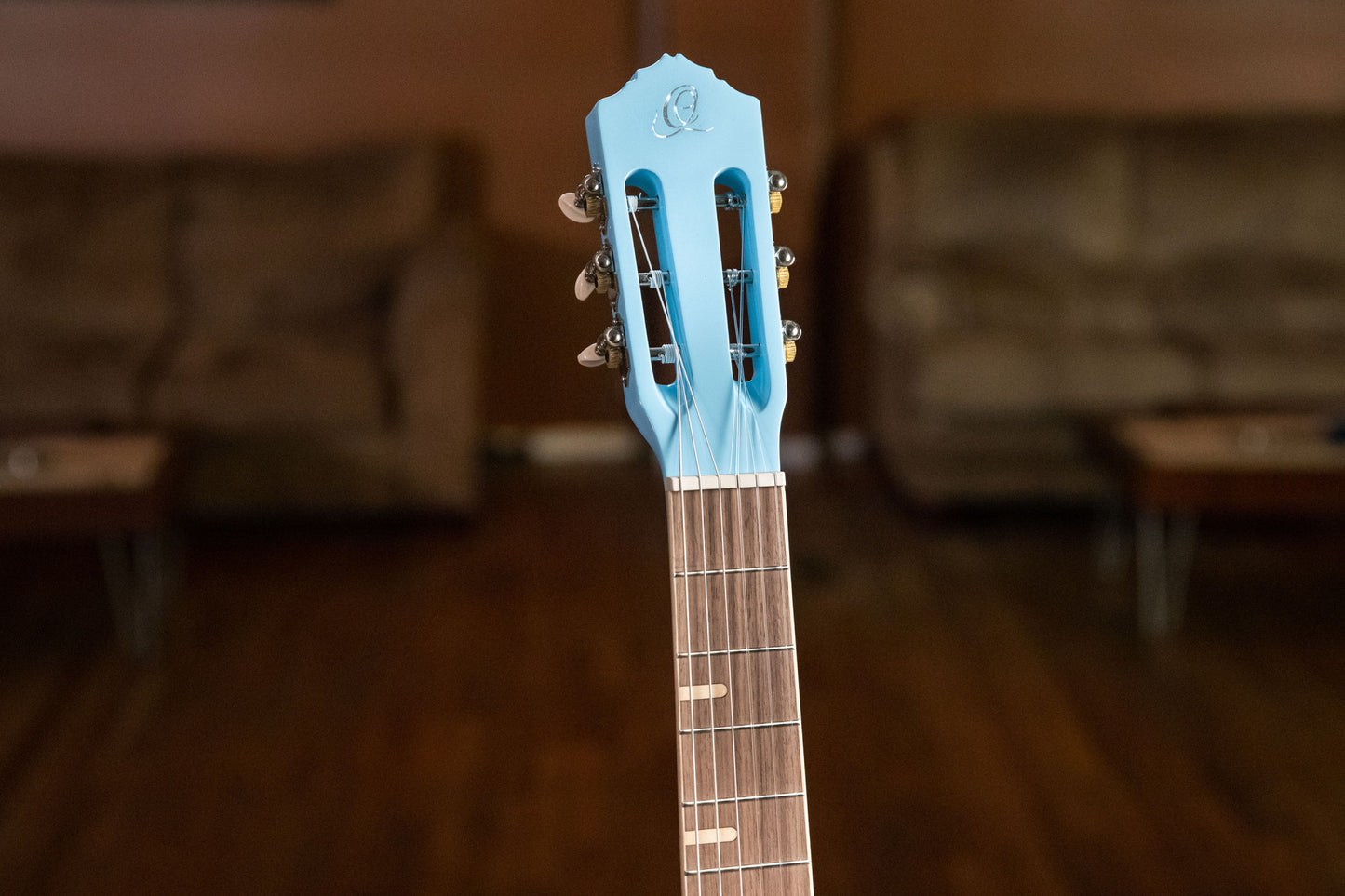 ORTEGA Gaucho Series 4/4 Nylon String Guitar 6-String - Sky Blue + Gig Bag