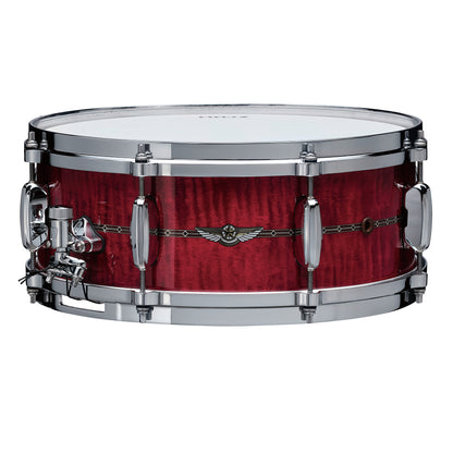 TAMA STAR Maple Snaredrum 14" x 6,5" - Raspberry Curly Maple/Chrom HW - Outside Inlay